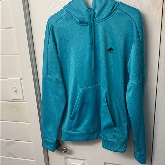 adidas Tops - Adidas Men's Teal Hoodie Sweater